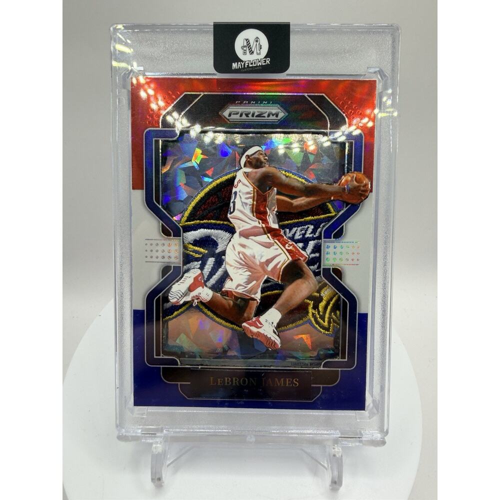 Art Card LeBron James With Cavaliers Patch Made By Mayflower Custom Cards